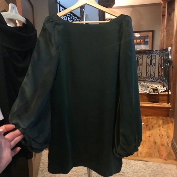 🆕 NWT ASILIO 💚 Longsleeve Silk Mini Dress - Picture 6 of 8
